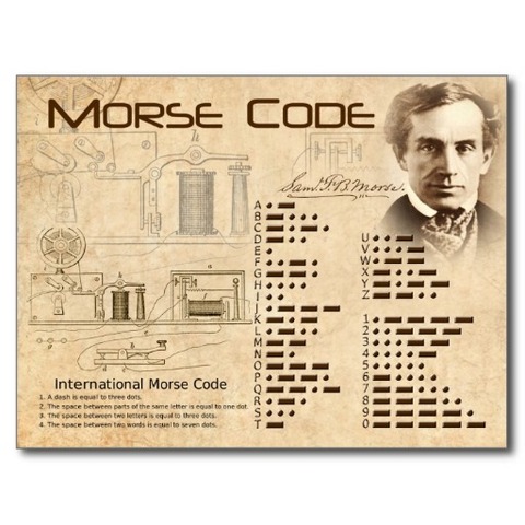 Se transmite el primer mensaje telegráfico en código Morse