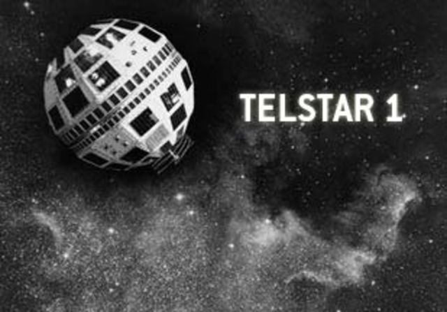 Primera televisión en vivi desde Estados unidos vía satélite telstar
