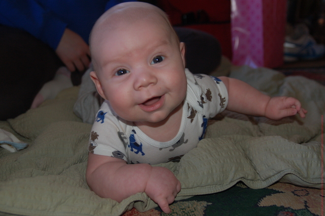 John holds his head up!