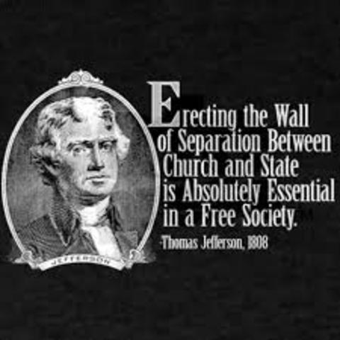 Separation of church and state