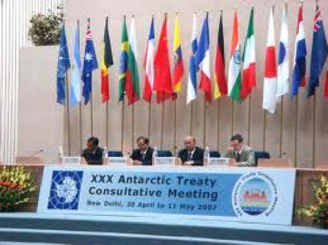 The Antarctic treaty