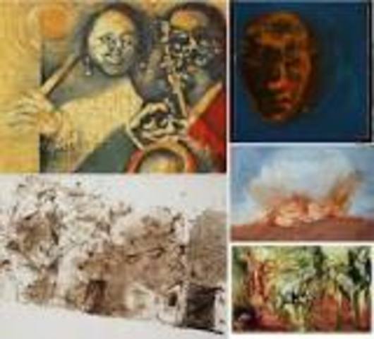 Iba Ndiaye inaugure le nouveau millénaire par une exposition à Saint Louis, sa ville natale.