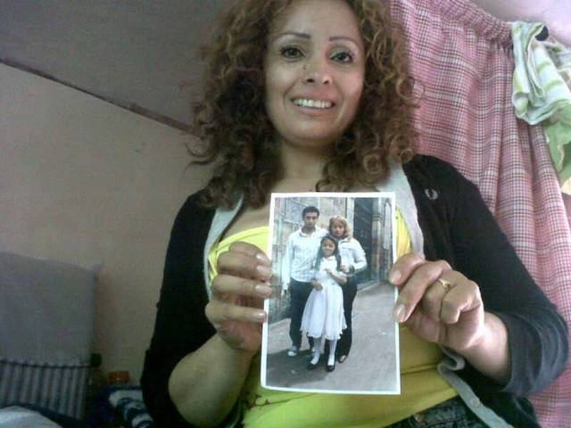 Nathaly did the First Communion in the 2003