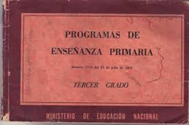 Plan de estudios primaria
