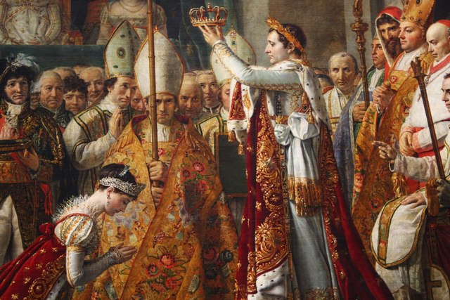 Napoleon and Josephine's coronation takes place at Notre Dame