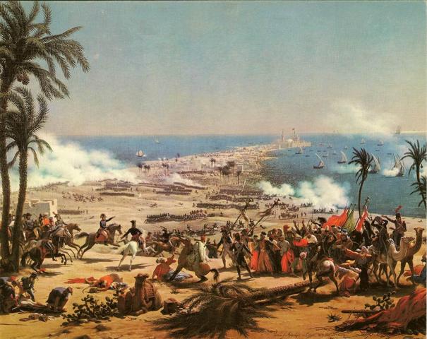 Napoleon defeats the Turks at Aboukir
