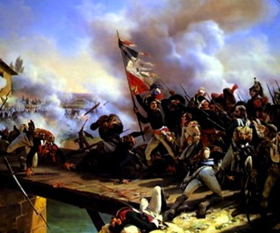Napoleon wins the Battle of Arcola