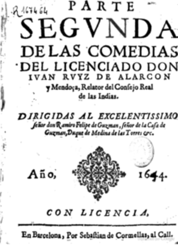 Segúnda Parte de las comedias