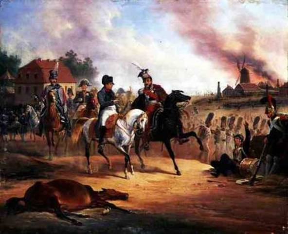 Napoleon's defeat at the Battle of Leipzig.