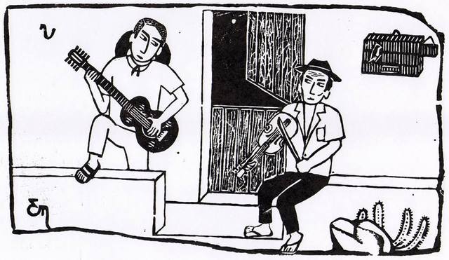 cordel: Rebeca e viola