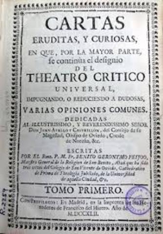 "cartas eruditas" de Benito Jeroimo Feijo