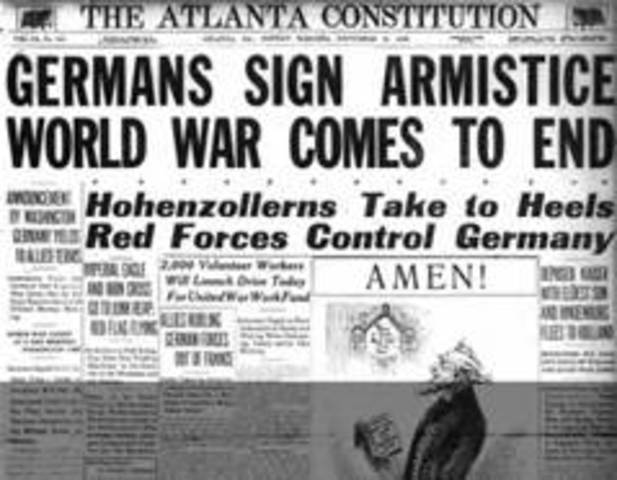 End of World War 1