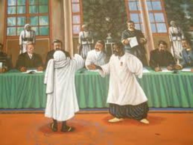 Début des hostilités avec les colons