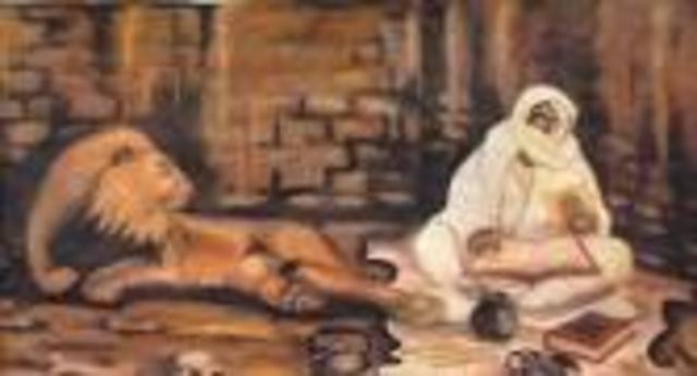 Serigne touba et le lion à gabon lors de son exil