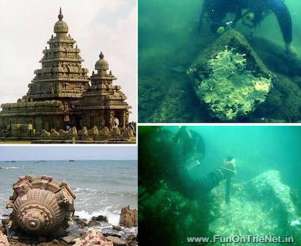 Los templos sumergidos de Mahabalipuram (India)