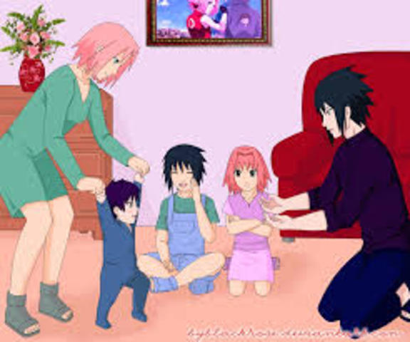 la gran familia uchiha haruno