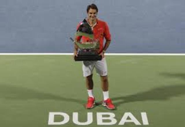Federer campeonó en Dubai frente a Berdych