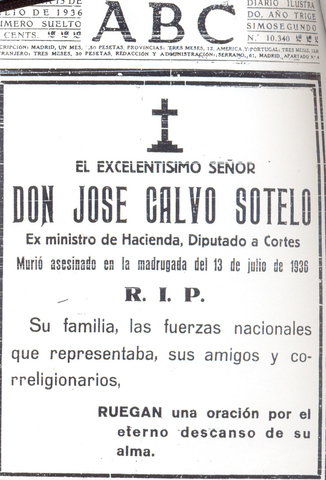 Asesinato de Jose Calvo Sotelo