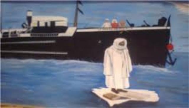 Son départ pour le Gabon