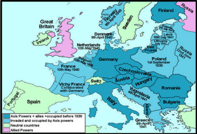 Germany Invades Multiple Countries
