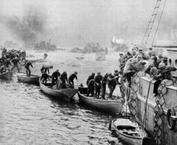 British Expeditionary Force Evacuated from Dunkirk.
