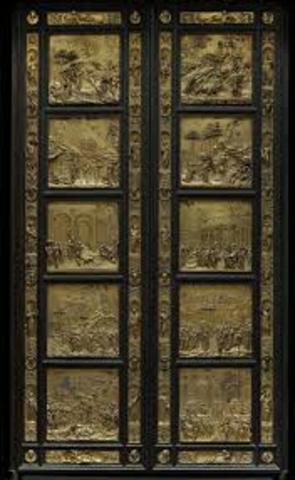 lorenzo ghiberti Gano el concurso para decorar las puertas del Baptusiterio