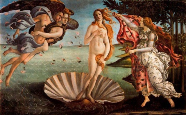 Nacimiento de Vennus , Sandro Botticelli