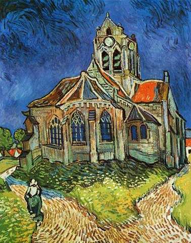 La iglesia de Auvers-sur-Oise- Van Gogh