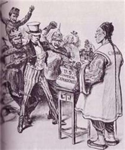 1899 AD : Open door policy