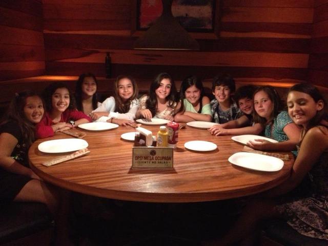 i celebrated my tenth birthday with my friends