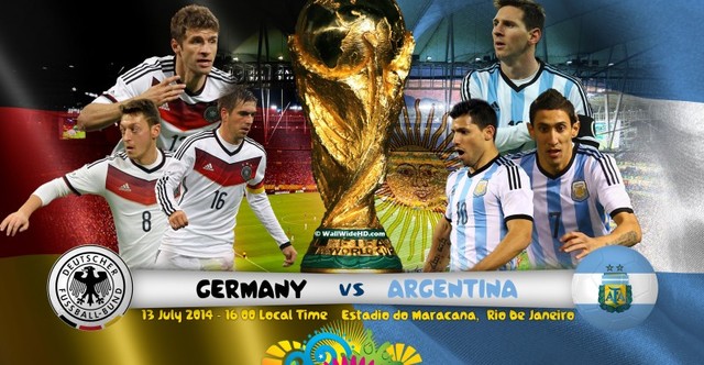 I saw the World Cup 2014 final match in the TV
