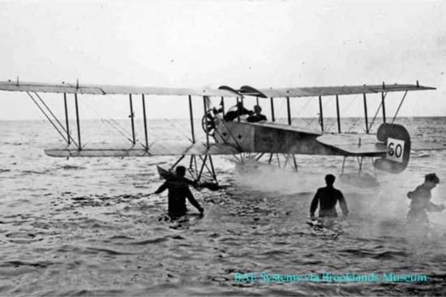 The first floatplane (Sopwith Anzani)