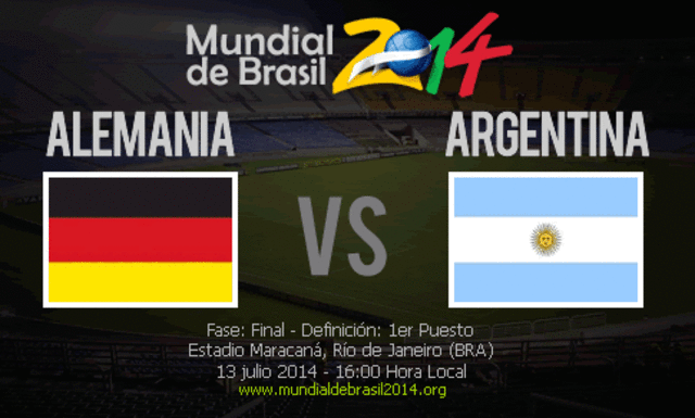 FINAL - ARGENTINA VS ALEMANIA