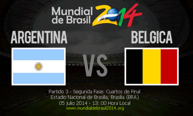 CUARTOS DE FINAL - ARGENTINA VS BELGICA