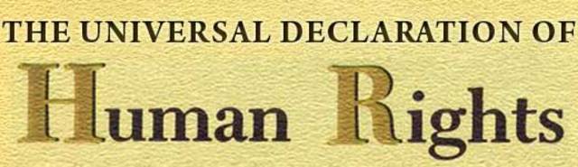 Declaration of Human Rights signed