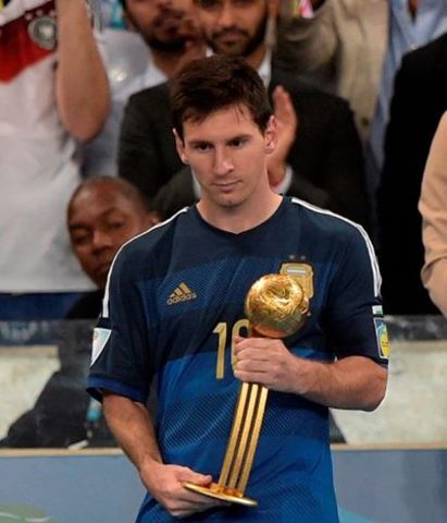 Messi ganó el premia al mejor jugador del mundial 2014