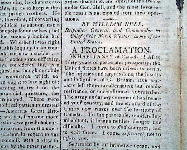 Hull's Proclamation