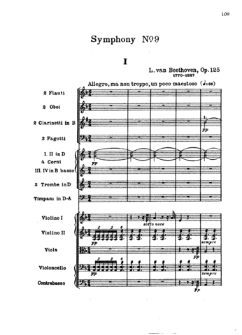 Symphony No. 9, Op. 125, D Minor
