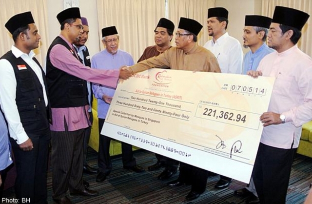 Singapore muslims raise funds for Syrian refugees