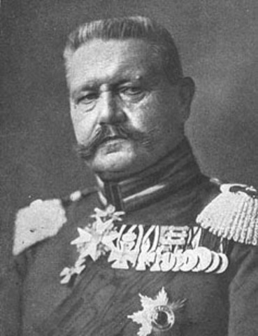 President of Germany, Paul von Hindenburg dies