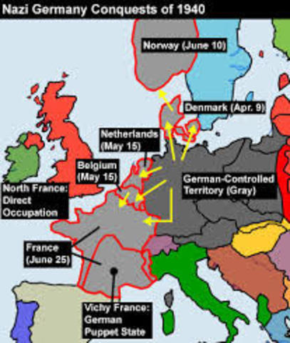 Hitler conquers ore countries