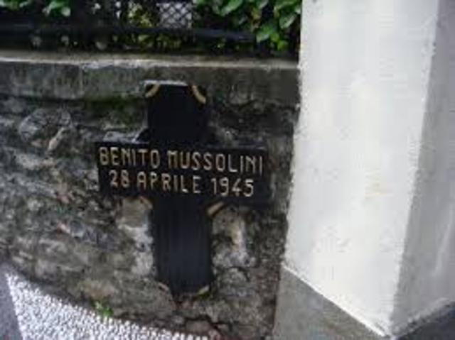 Mussolini's death