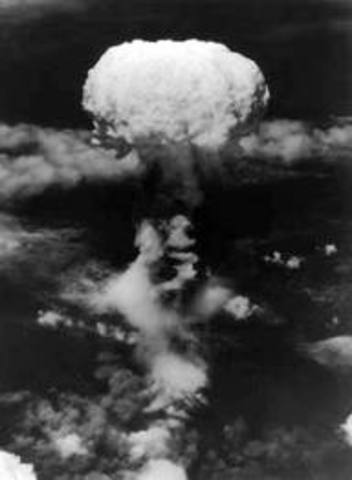 The United States drops an atomic bomb on Nagasaki
