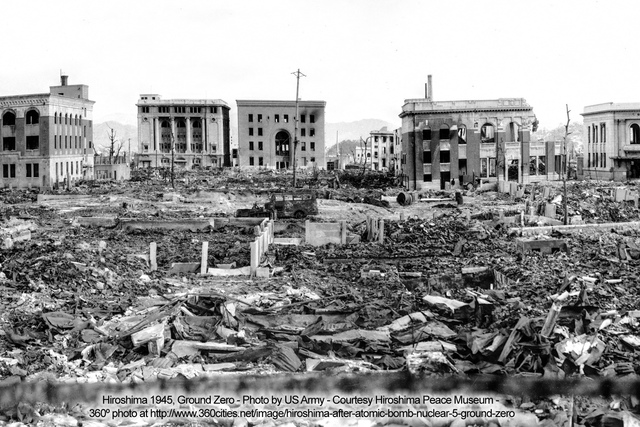 The United States drops an atomic bomb on Hiroshima