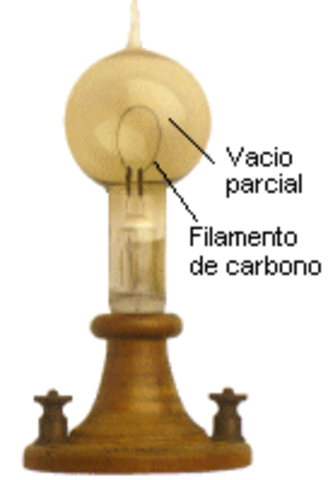 Lámapara eléctrica incandescente de Edison
