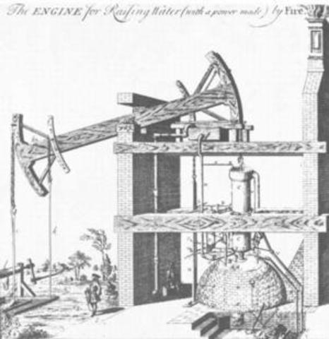 תומס ניוקום מפתח את מנוע הקיטור המסחרי הראשון