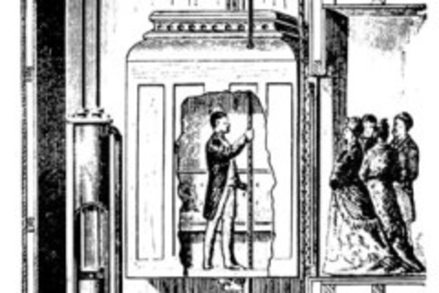 אלישע אוטיס ממציא את המעלית בארה"ב