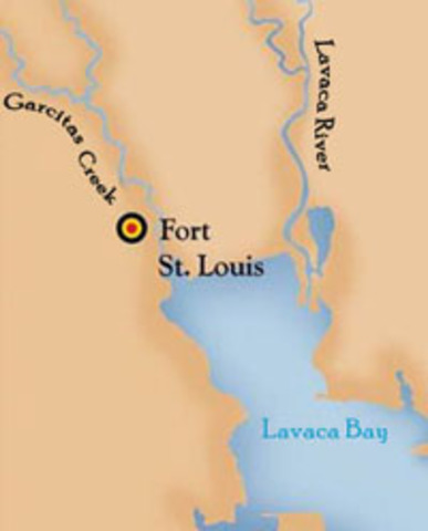 Indians destroyed colonist at Fort St. Louis