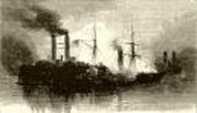 Confederate troops retake Galveston island