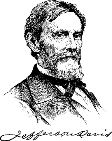 Jefferson Davis becomes president